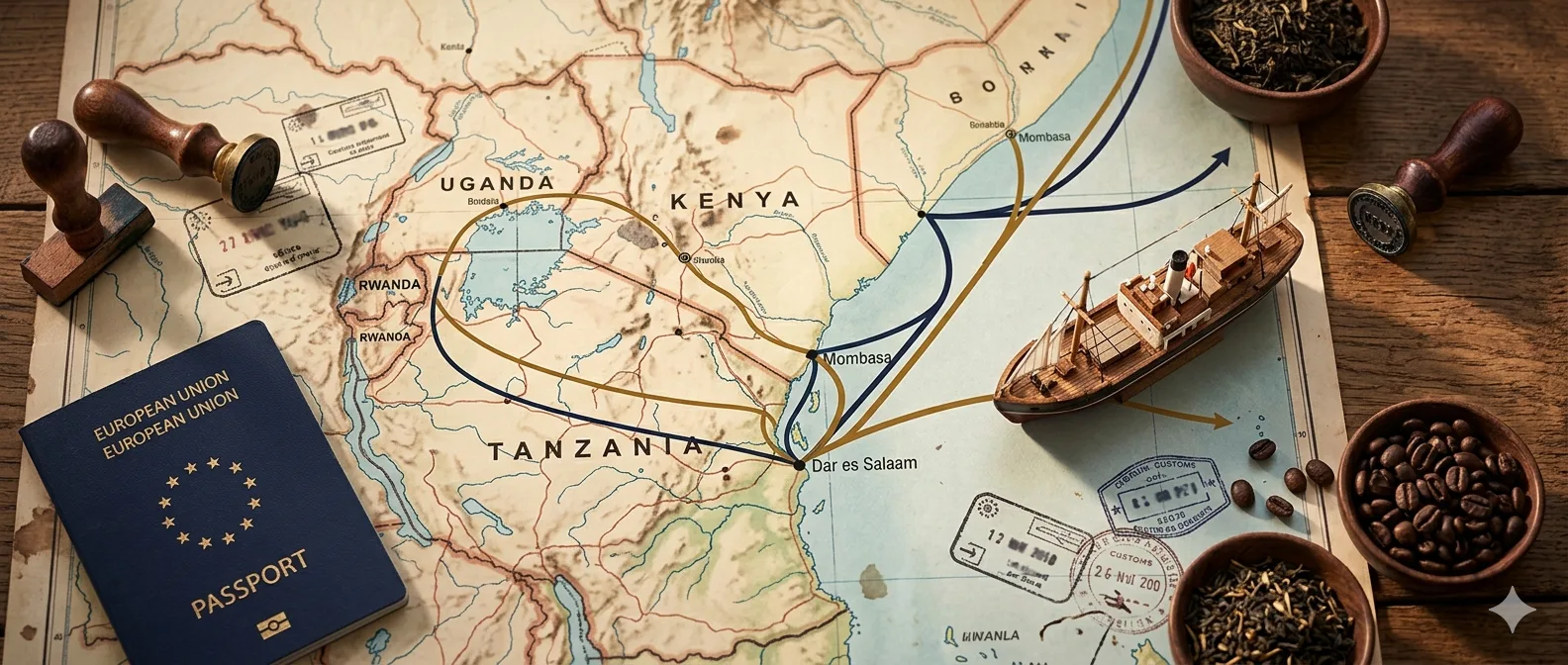 East Africa trade routes