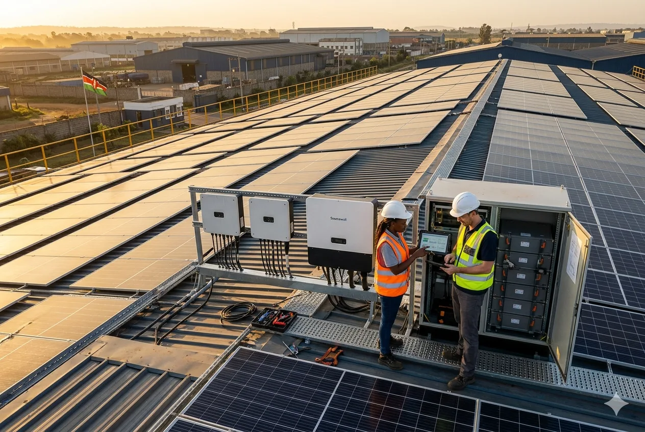 Solar panels installation